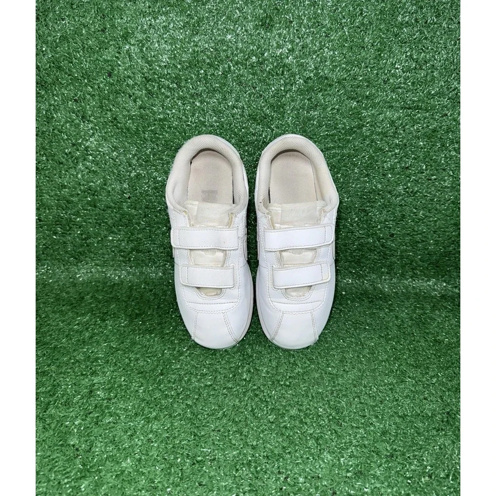 Nike Cortez Basic‎ SL Youth Size 2.5Y White Leather Shoes Sneakers 904767-102